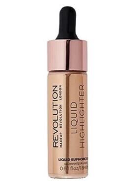 Revolution Beauty Liquid Highlighter, Euphoric Gold, SEALED New